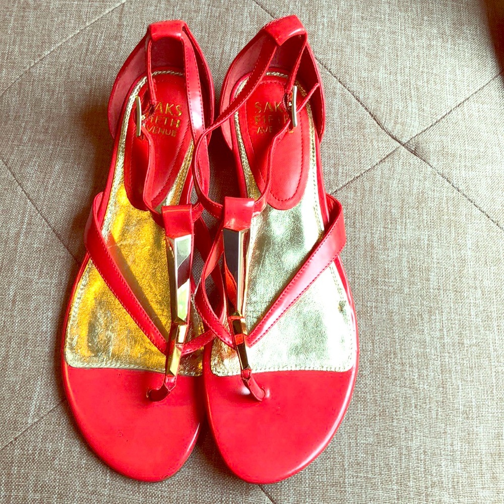 Red sandals